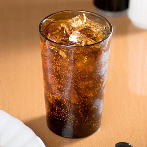 Cambro 950P2153 Colorware 9.8 oz. Amber SAN Plastic Tumbler
