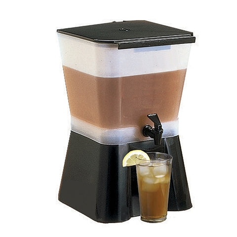 Tablecraft Products 953 3 Gallon Polypropylene Beverage Dispenser, Black