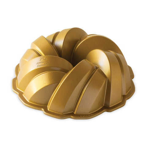Nordic Ware 95577 75th Anniversary Braided Bundt Pan, 12-Cup Cast Aluminum