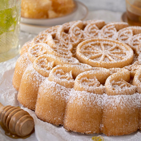 Nordic Ware 96548 Citrus Twist Bundt Cake Pan, 8 Cup, Toffee