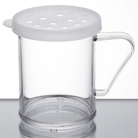 Cambro 96SKRP135 Camwear 10 oz. Polycarbonate Shaker with White Parsley Lid