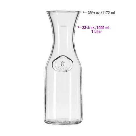 Libbey Glass 97000 - 1 Liter Glass Wine Carafe