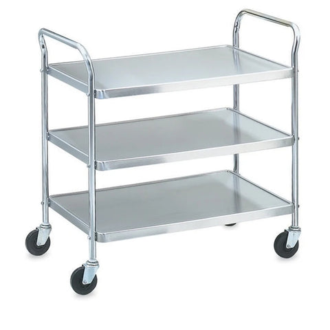 Vollrath 97105 Money Saver Knocked Down 3-Shelf Stainless Steel Utility Cart