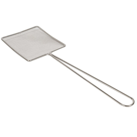 Browne USA Foodservice 997 Square Fine Mesh Skimmer, 5" x 6" Bowl, 17-3/4" Overall Length