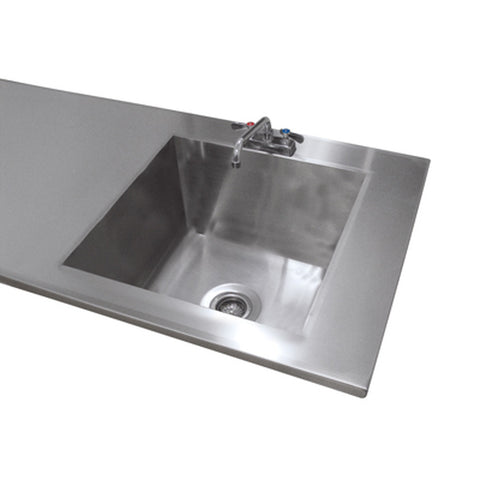 Advance Tabco A-11 Integral Double Sink Welded Into Table Top