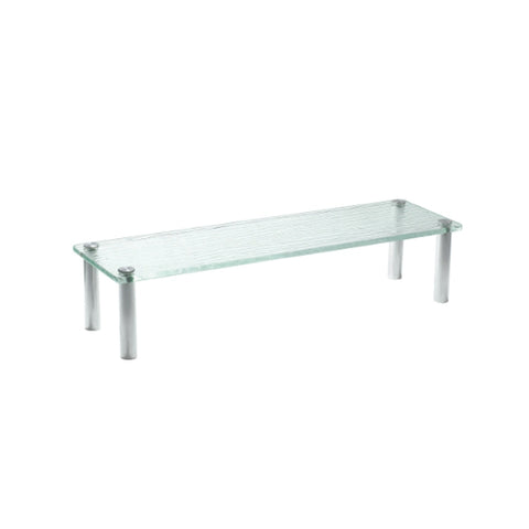 TableCraft Products A206 Cristal Rectangle Acrylic Riser
