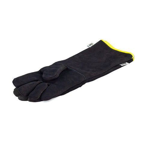 Lodge Cast Iron A5-2 15" Black Leather Gloves - Heat-Resistant, 1 Pair