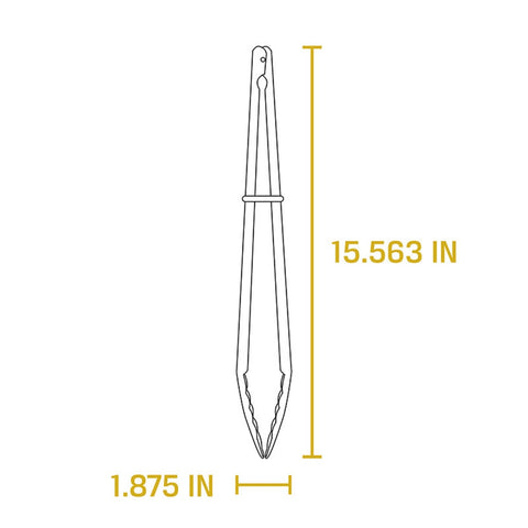 Lodge Cast Iron A5-4 Stainless Steel Tongs
