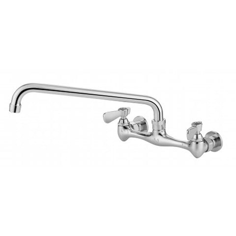 GSW USA AA-712G 8" Wall Mount Commercial Duty Faucet with 12" Swivel Spout