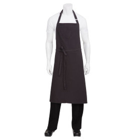 Chef Works ABCKV003SGY0 Rockford Chef's Bib Apron, Steel Grey