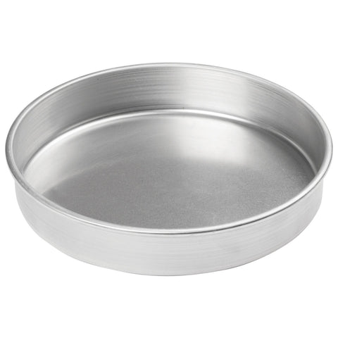 Winco ACP-102 Round Aluminum Layer Cake Pan, 10" Dia x 2"H