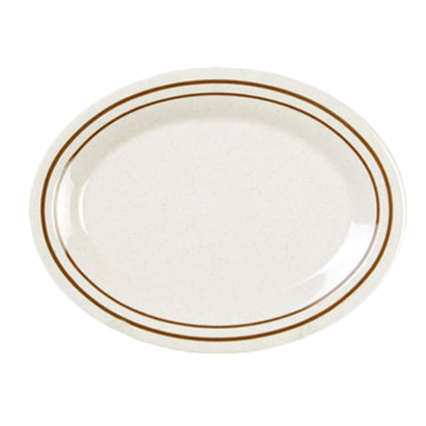 Thunder Group AD212AA Arcadia Melamine Oval Platter, 12" x 9"