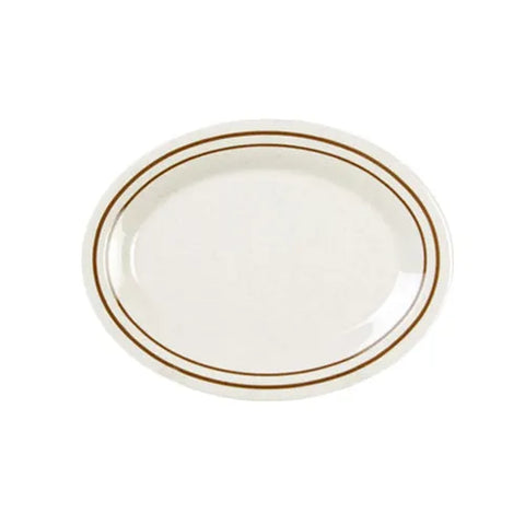 Thunder Group AD214AA Oval Melamine Platter, 14" x 10"