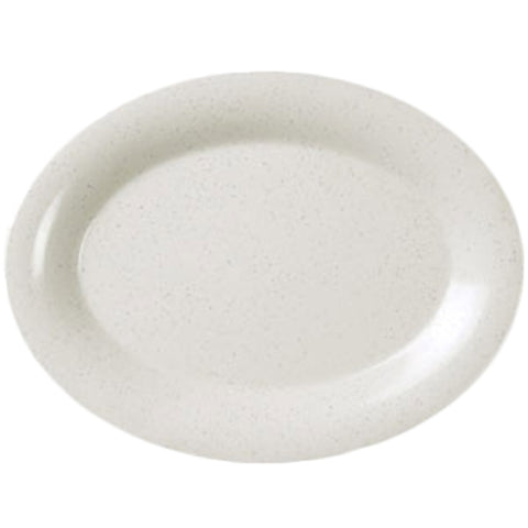 Thunder Group AD216WS 16-1/4" x 12" Oval Melamine San Marino Platter