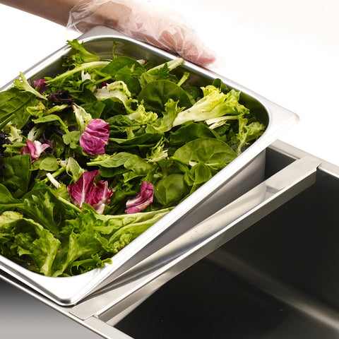 Winco ADB-12 Steam Table Adaptor Bar, 12" x 1\" Stainless Steel