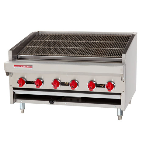 American Range ADJ-72 72 in Countertop Adjustable Radiant Gas Broiler