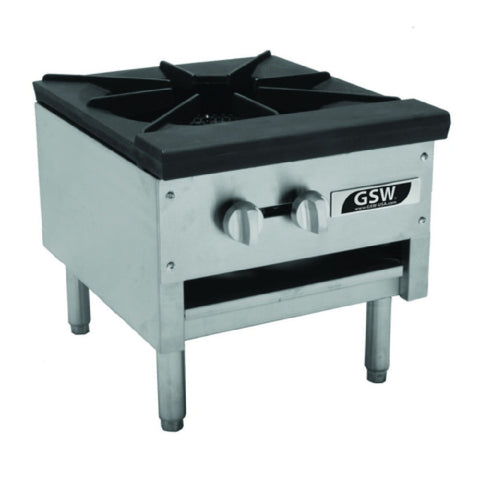 GSW USA AESP1-3R18NG Gas Stock Pot Range, Single Burner, 3-Ring, 90,000 BTU