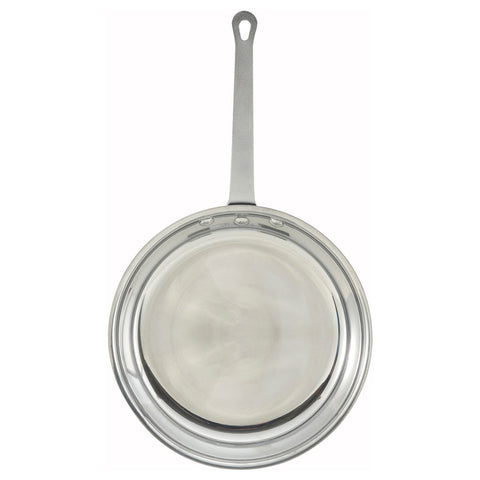Winco AFP-14 Majestic Series 14" Mirror Finish Aluminum Fry Pan