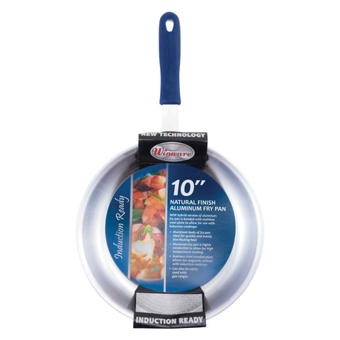 Winco AFPI-10H 10" Induction Ready Aluminum Fry Pan with Stay Cool Handle