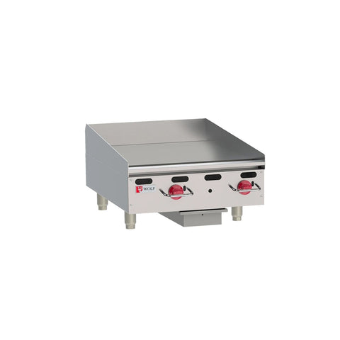 Wolf AGM24 24 inch Countertop Heavy-Duty Manual Gas Griddle