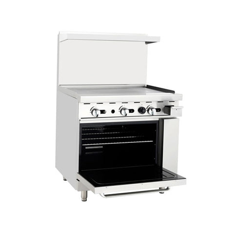 Atosa USA, Inc. AGR-36G-LP 36 in Gas Range with 36 in Griddle and Standard Oven (LP)