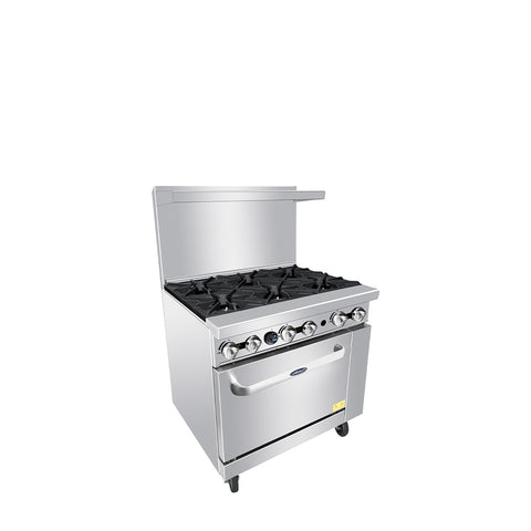 Atosa USA, Inc. AGR-6B-LP 36 in 6-Burner Gas Range with Standard Oven (LP)