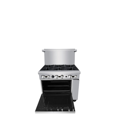Atosa USA, Inc. AGR-6B-LP 36 in 6-Burner Gas Range with Standard Oven (LP)