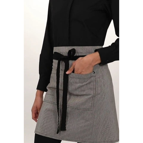 Chef Works AHWPT002BLK0 Portland Half Bistro Apron - Black