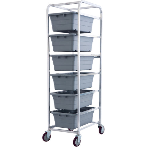 Winholt AL-L-6 Mobile Aluminum Lug Cart, 6-Lug Capacity, 19" x 27" x 71"