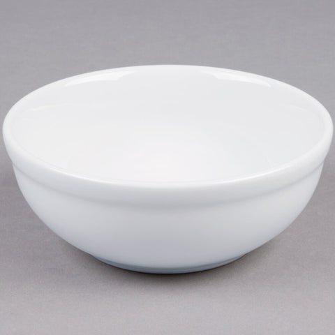 Tuxton China ALB-1503 Alaska/Colorado 17 oz. Bright White China Nappie Bowl
