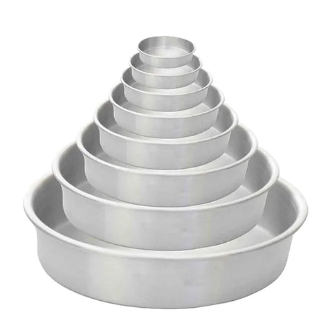 Thunder Group ALCP0903 Round Aluminum Layer Cake Pan, 9" Dia. x 3"H