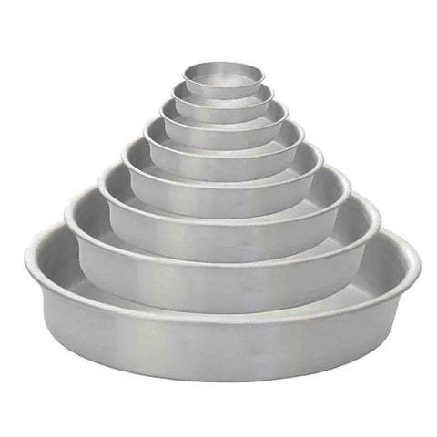 Thunder Group ALCP1202 Round Aluminum Layer Cake Pan, 12" Dia. x 2"H