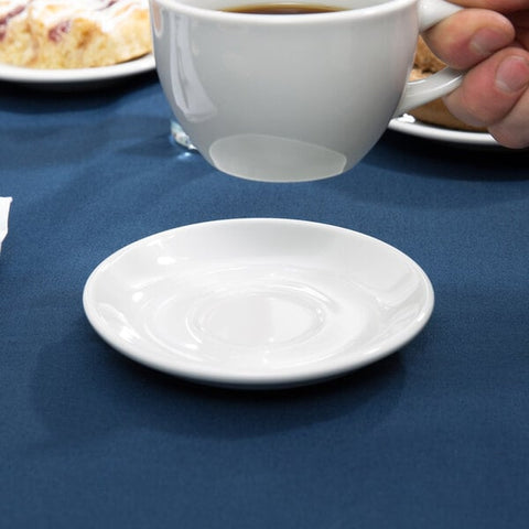 Tuxton China ALE-050 Alaska 5" Bright White China Demitasse Saucer
