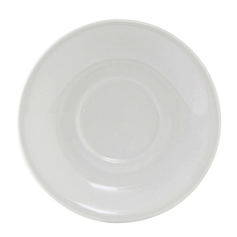 Tuxton China ALE-060 6" Round Alaska Coupe Saucer, Porcelain White