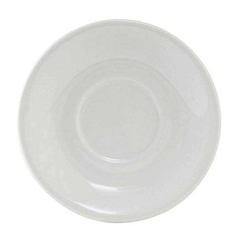 Tuxton China ALE-060 6" Round Alaska Coupe Saucer, Porcelain White