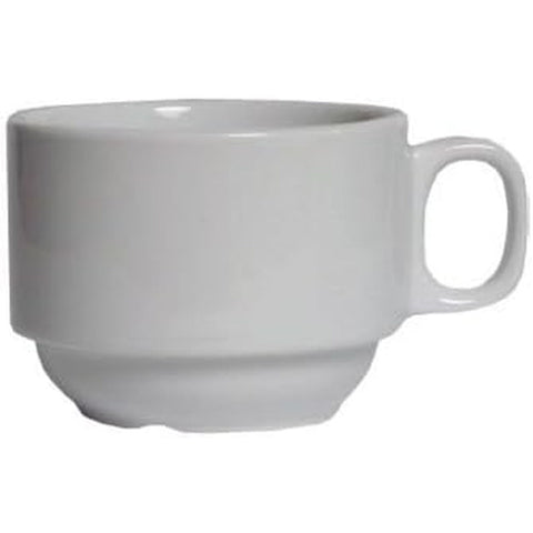 Tuxton China ALF-0703 7 oz Alaska/Colorado Series Stackable China Cup