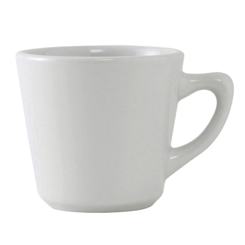 Tuxton China ALF-075 7.5 oz Alaska/Colorado Bright White Tall China Cup