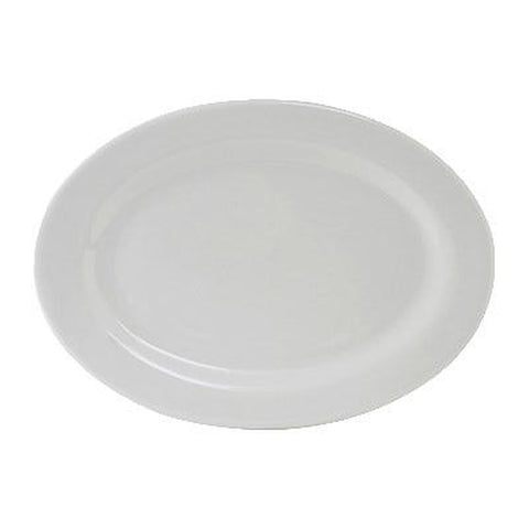 Tuxton China ALH-160 Alaska Series Oval China Platter, 16-1/8" x 11-1/4\" Porcelain White