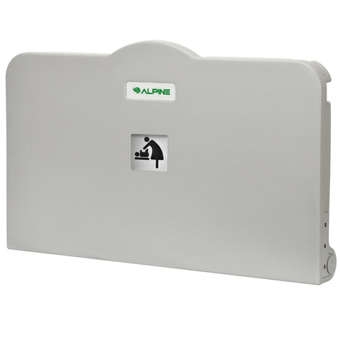 Alpine Industries ALP411-E Horizontal Wall-Mounted Baby Changing Station