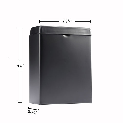 Alpine Industries ALP451-SSB Sanitary Napkin Receptacle, Wall Mount Stainless Steel