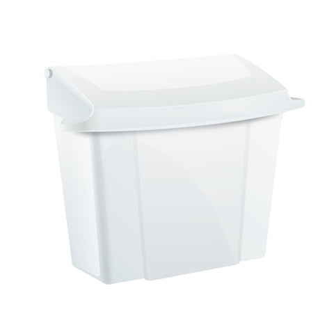 Alpine Industries ALP451-WHI White Plastic Sanitary Napkin Receptacle