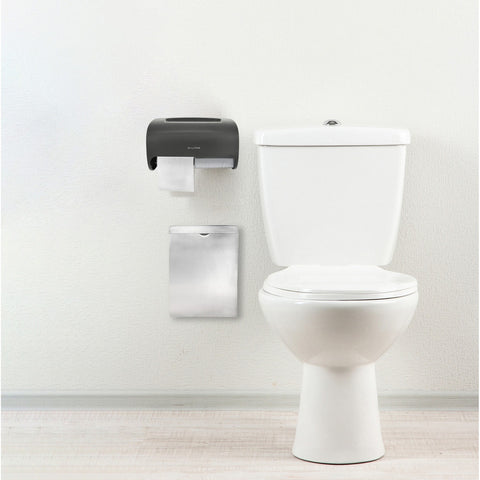 Alpine Industries ALP452-GRY Side-by-Side Double Roll Toilet Tissue Dispenser, Gray