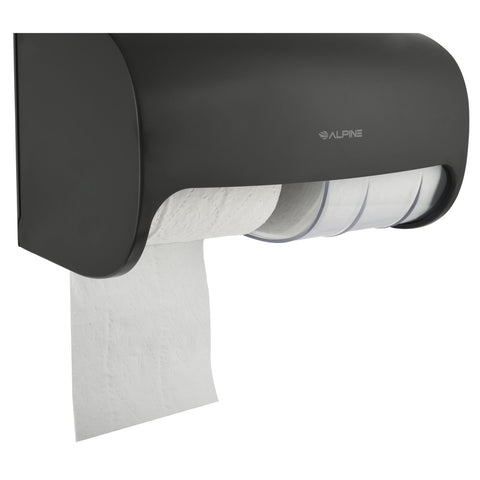 Alpine Industries ALP452-GRY Side-by-Side Double Roll Toilet Tissue Dispenser, Gray