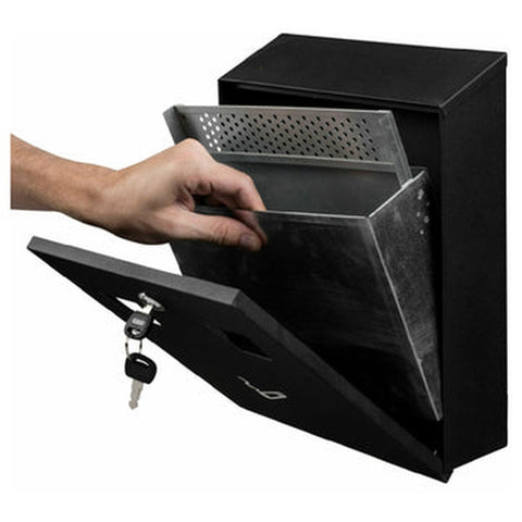 Alpine Industries ALP490-01-BLK Wall-Mounted Cigarette Disposal Station