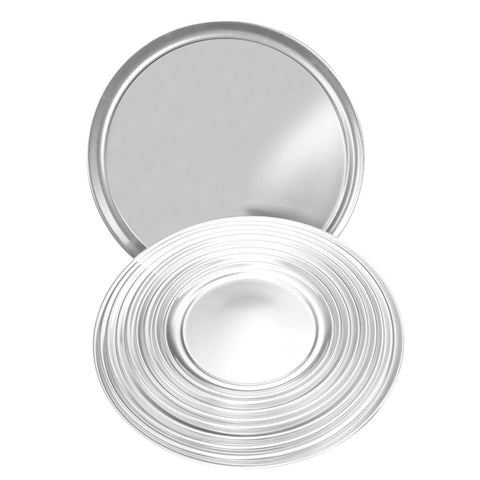 Thunder Group ALPTWR014 14" Round Wide Rim Aluminum Pizza Tray
