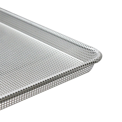 Thunder Group ALSP1813PG Half-Size Fully Perforated Glazed Aluminum Sheet Pan, 16 Gauge