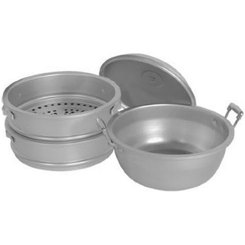 Thunder Group ALST010 17-Inch Round Aluminum Steamer Set