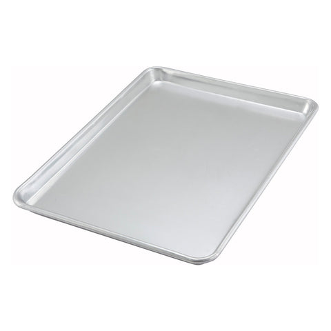 Winco ALXP-1318 Half-Size Aluminum Sheet Pan with Closed Bead Rim, 18" x 13\" 20 Gauge