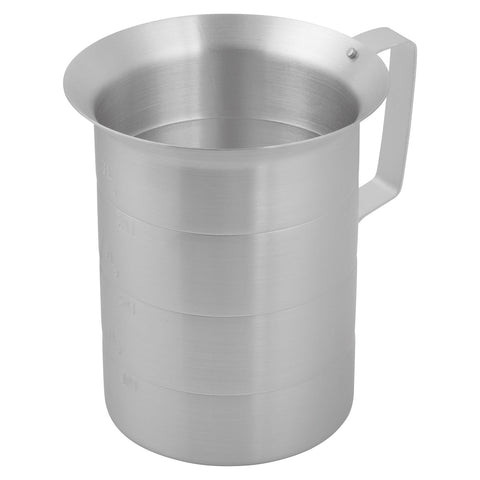 Winco AM-4 4 Qt Aluminum Measuring Cup
