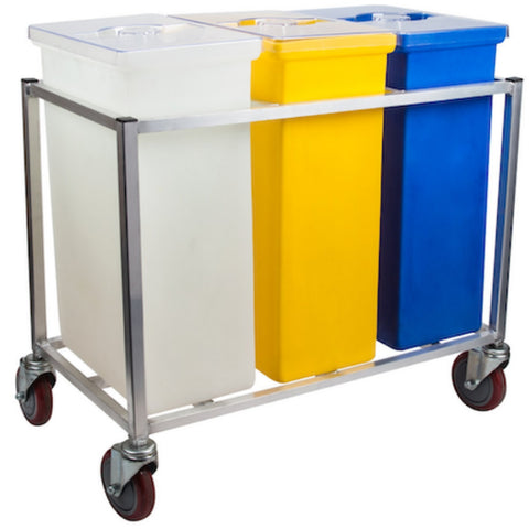 Enhanced SS & Equipment AMFC-173123WELD Welded Mobile Cart for Ingredient Bins